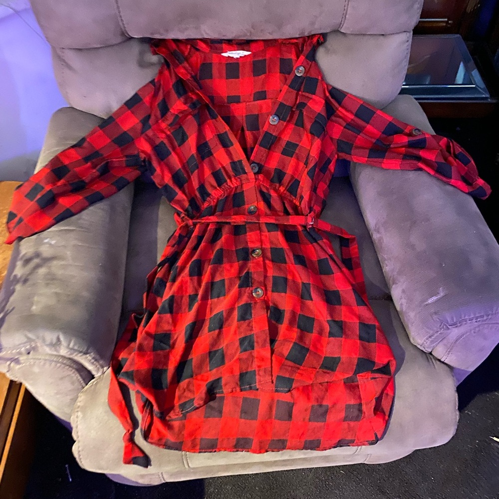 Indulge Red and Black Checkered Shirt